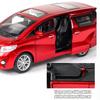 1:32 Scale Toyota Alphard Alloy Car Model, Diecast Car Toys with Light & Sound Effect for Boys Birthday Gift Kids Toys Car Collection