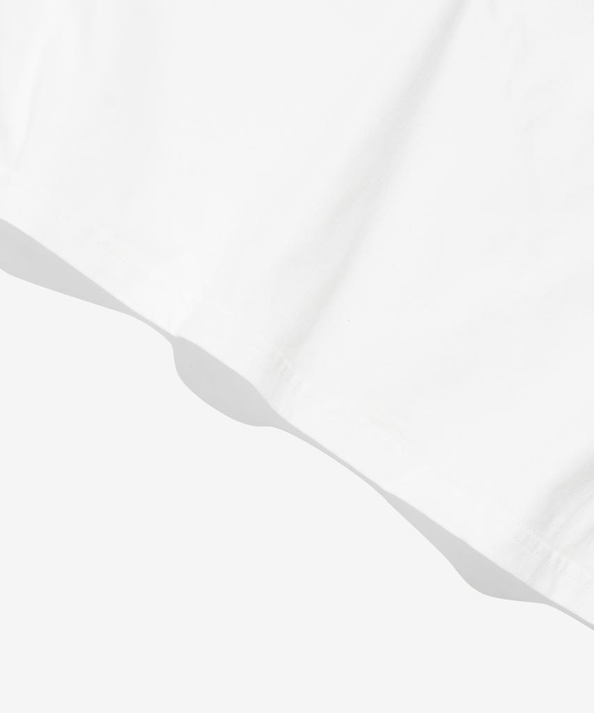 Wogseuaenko Surfboard Washed Short Sleeve T-Shirt (White)