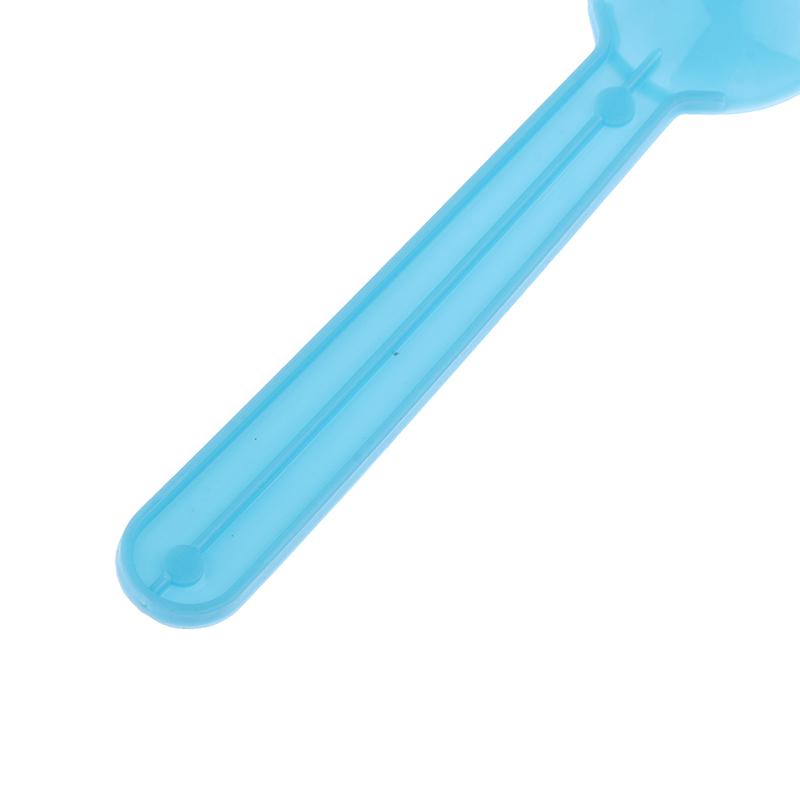 Lot de 50 cuillères à dessert en plastique pour glaces, cuillères familiales, cuillères à soupe en plastique, cuillères de dégustation mignonnes, idéales pour les couverts de fête