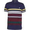 Polo Ralph Lauren Polo à Manches Courtes Rayé avec Logo Brodé Homme Hauts Bleu 710916532-001