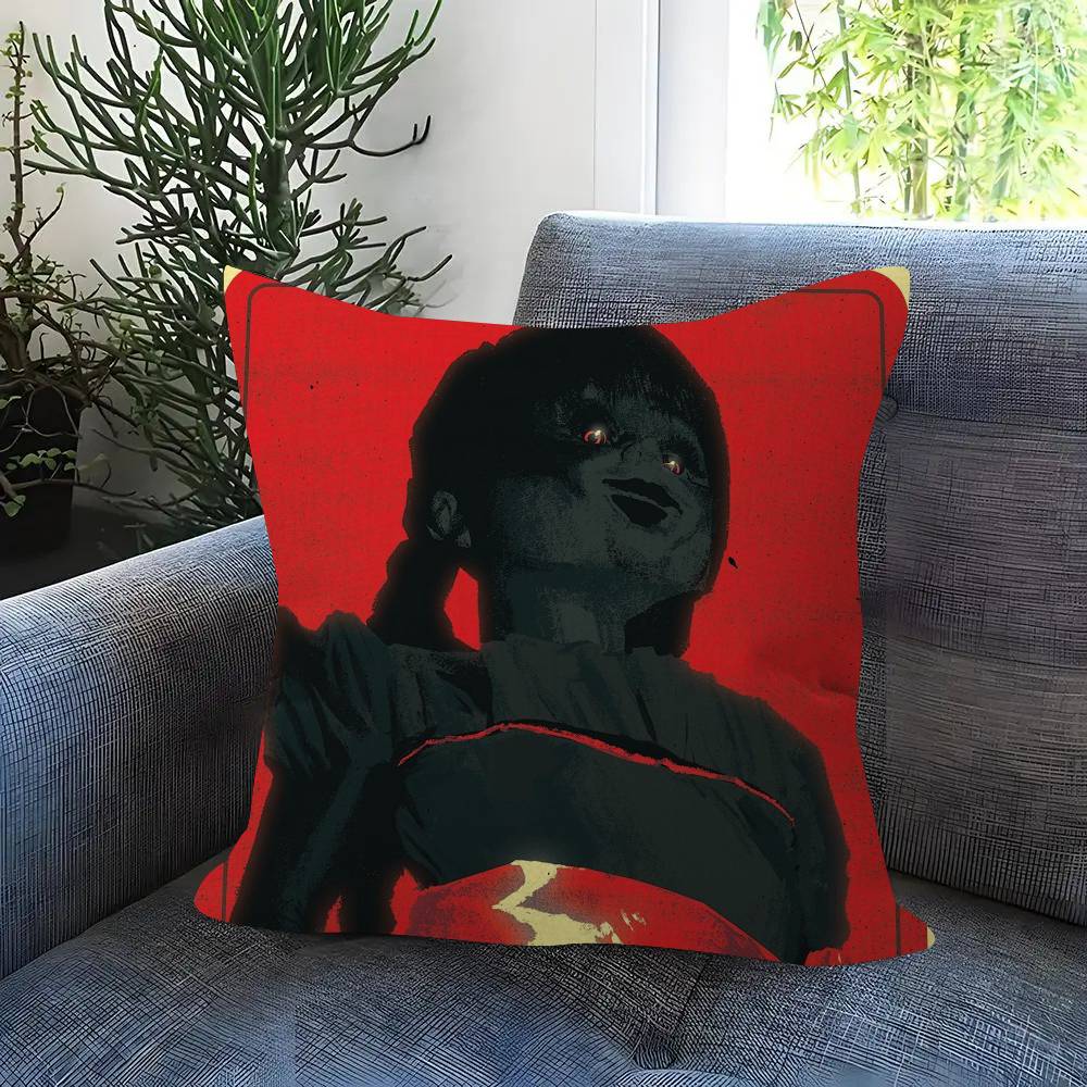 Popular A-Annabelle Horror Movie Cushion Cover 30X50 Polyester Sofa Cushions Decorative Pillows Home Decoration Pillowcover