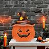 Yousheng Halloween Keramik Kürbis Teelichthalter Tischplatte Gruselige Kürbis Skulpturen Kerzenhalter für Zuhause Feiertags Party Dekoration