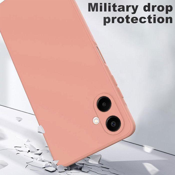 Etui Ochronne - BOOLING - dla Samsung Galaxy A07 - Silikonowe Ultra Cienkie Odporne na Zarysowania Wstrząsoodporne Różowe