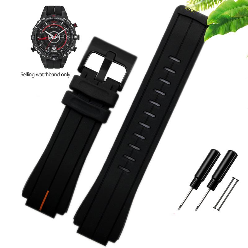 Guminis laikrodžio dirželis Timex WATCH Tide T2N720 T2N721 TW2T76300 Aukštos kokybės vandeniui atsparus silikoninis odinis sportinis dirželis 24*16mm