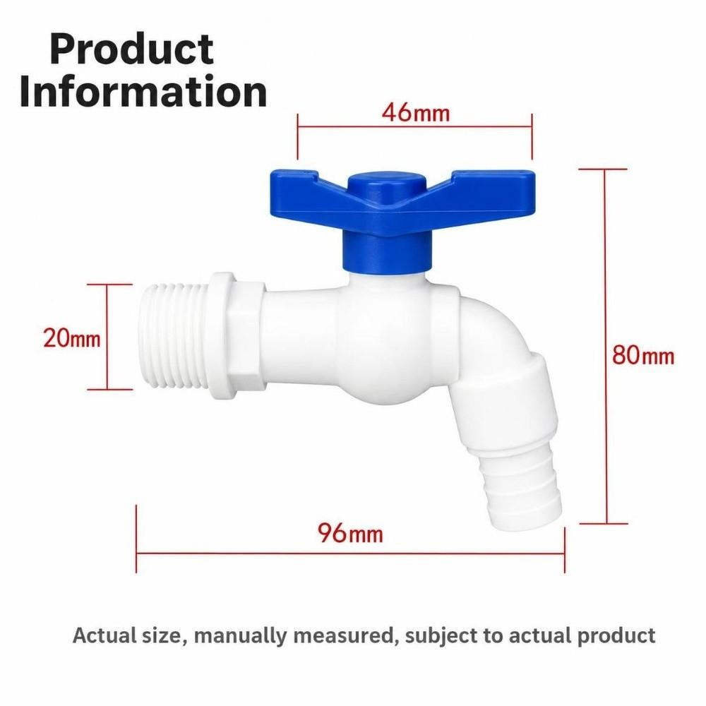 DN15 20mm IBC Tank Tap Adapter Valve Anti-Freeze Rain Barrel Faucet Garden Accessories