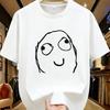 Anime Bedruikt Dames T-shirt met Ronde Hals Zomer Casual Korte Mouwen Shirt Street Fashion Dames Joker