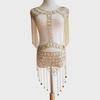 European & American Summer Gem Tassel Body Chain & Vest Set for Nightclubs & Beach