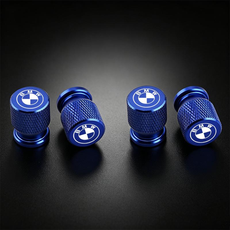 4Pcs Aluminum Car Wheel Tire Valve Caps Tyre Rim Stem Covers Airdust Waterproof For BMW G20 G38 F20 F39 F48 E46 E60 E36 E39 E70 ydsh92