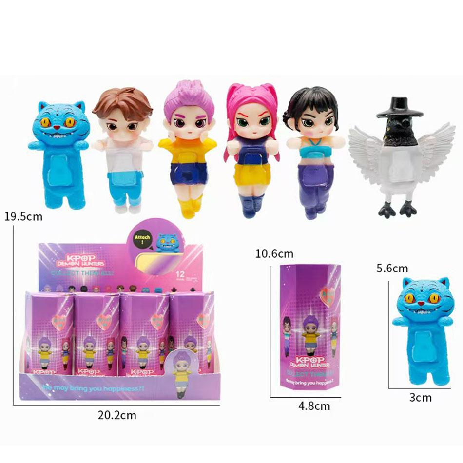 Ange de Fête Chasseurs de Démons KPop Boîte Aveugle Décoration de Voiture Écran d'Ordinateur de Bureau Cupidon Main Mode Poupée Jouet Cadeau d'Anniversaire