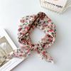 Fashion Bandana Cotton Head Scarf For Women Small Hijab Floral Print Handkerchief Hair Scarfs 55cm Square Headbands Neck Scarves