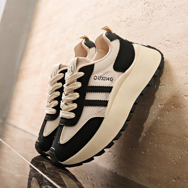2025 Summer New Korean Version Breathable Fly-woven Women's Shoes Ins Tide Student Running Sports Shoes Casual Shoes HY2525