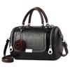 Women Shoulder Bag with Flower Pendant Ladies Totes Boston Crossbody Bags