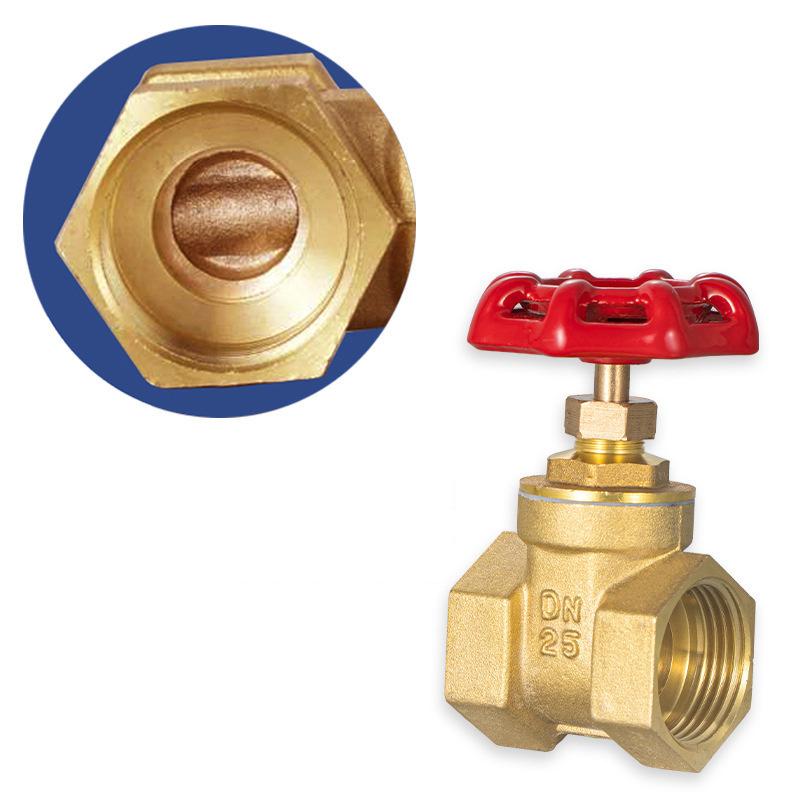 1/2" 3/4" 1" Internal Thread Brass Gate Water Valve Switch Valve Female Thread Brass Gate Valve With Steel Handwheel Gate Valves