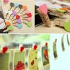 Kids Chic Paper Party Favor 10Pcs Wedding Room Craft Mini Clips Wooden Photo Pegs