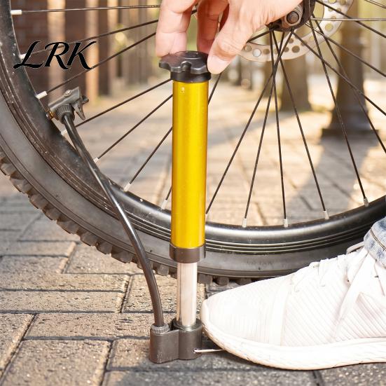 Air Pump with Foldable Pedal Mini High Pressure Bike Pump, Portable Motorcycle Tire Inflator Pedal, Aluminum Alloy for Road Mountain Bicycle Motorbike