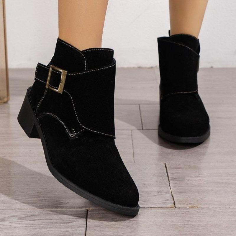 Large size casual Chelsea boots women's autumn and winter new casual short boots cotton boots short boots women's