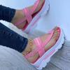 Fashion 2024New Platform Women Sandals For Summer Wedges Shoes Women Platform Heels Sandalias Mujer Luxury Summer Flip Flops