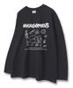 UNION GARMENTS Capboy Sketch Loose Fit Long Sleeve T-Shirt Dark Gray [Basic Or Ribbed]