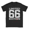 Men's T-Shirt 1966 60 Years Birthday Funny Cotton Tee Shirt Short Sleeve  T Shirt O Neck Tops Plus Size