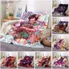 Gamer Blanket Genshin Impact Blanket Sofa Bed Living Room Warm Travel Blanket Air Conditioning Blanket