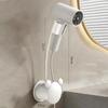 No Need To Punch Holes No Need To Hold Hair Dryer Holder Adjustable Wall Hanging Free Of Hands Multi-Fit Air Duct Storage Rack
