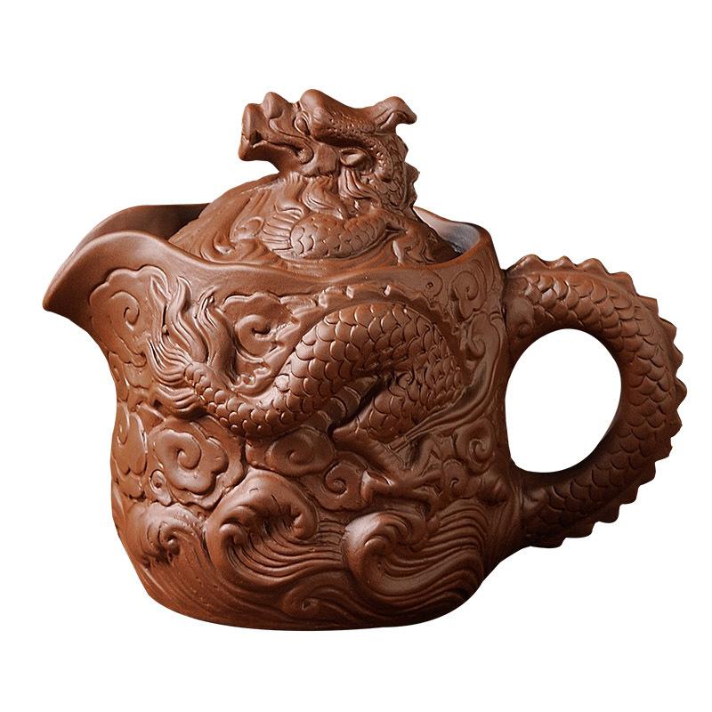 Zisha Pot Filter Brewing Teapot Dragon Year Household Size Kuaike Pot Cup Kung Fu Tea Set Xianglong Pot Set