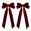 Partyzubehör Weihnachtsschmuck Elegante Samt-Weihnachtsschleifen für Baum Stühle Festliche Feiertagsdekorationen für Zuhause Party