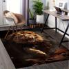 1pc Lion,Roar,Wildlife Office Carpet Soft Polyester Entrance Carpet Washable Non Slip Machine Washab