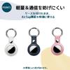 JIANDO AirTag Case, PU Leather Keychain with Key Ring, Air