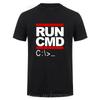Run Cmd Computerprogrammeur Oversized T-shirt Grappig Verjaardagscadeau Katoenen T-shirt Vriend Man Unisex Tops T-shirts Kleding Mannen