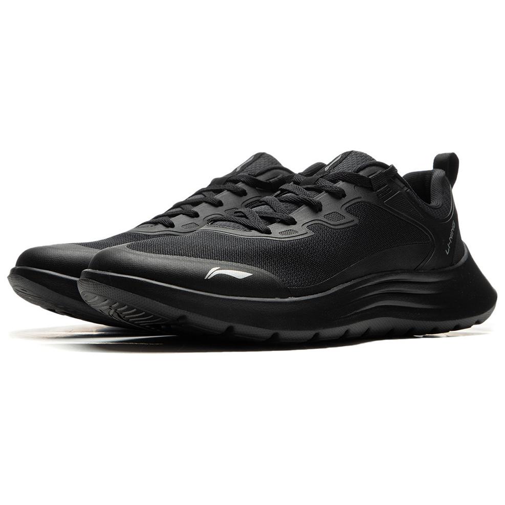 Li-Ning Leichte, weiche Rebound-Freizeitlaufschuhe Herren-Sneaker Schwarz ARSU069-4