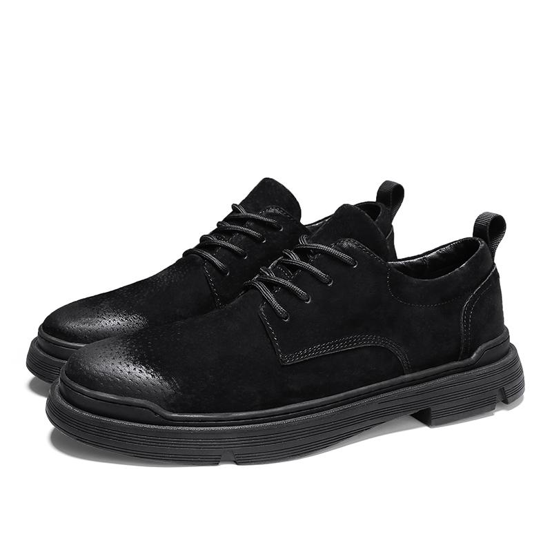 Leer Heren Comfortabele Casual Schoen Klassiek voor Heren Zakelijke Schoenen Alles-match Veterschoenen Heren Oxfords Schoenen Outdoor Wandelschoenen