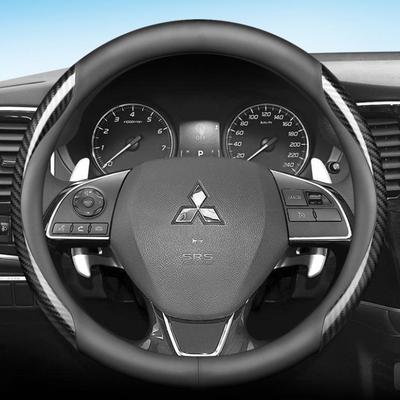 Leder Lenkradbezug für Mitsubishi Eclipse Cross ASX Colt 2024 -2015 Atmungsaktiv Rutschfest Auto Zubehör