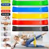Bandes d'exercice de boucle de résistance exercice pour le Fitness à domicile étirements musculation bandes d'entraînement de physiothérapie lot de 5
