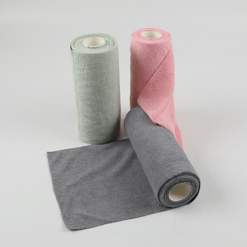 25Cmx25Cmrag Microfiber Towels Roll/Non-Stick Oil Dish Rags/Dish Cloth Towel/Kitchen Rag Towel/Kitchen Cleaning Dishcloth
