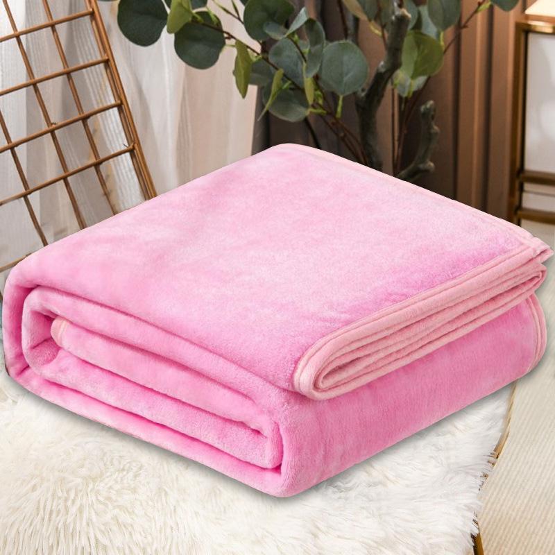 Soft and Warm Coral Fleece Blanket for Autumn and Winter