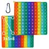 Squeeze Toy Educational Learning Board Stress Relief Decompression For Children and Birthday Gift (Numbers 1-100, Double-sided Printing) Push-Pop Toy,