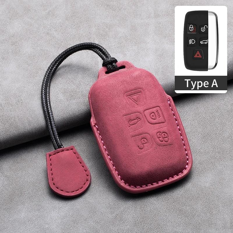 Leather Car Remote Key Case Cover for Jaguar XF XJ XE XJL XF for Land Rover Range Rover Sport Evoque Freelander Auto Key Shell