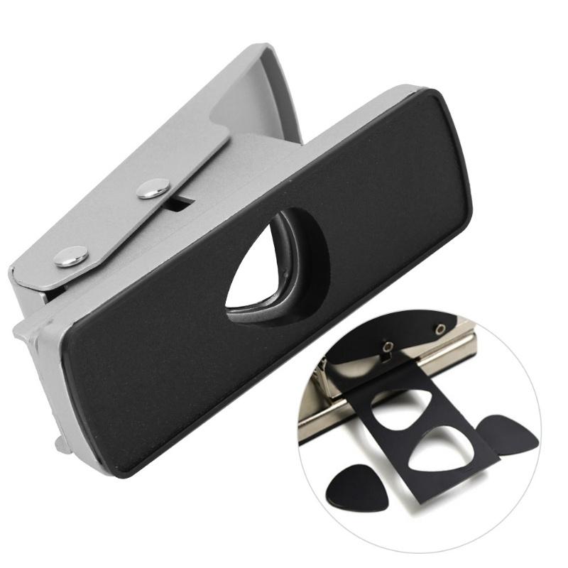 DIY Guitar Pick Punch Maker Cutter Tool With 2 Guitar Pick Strips (Grey)