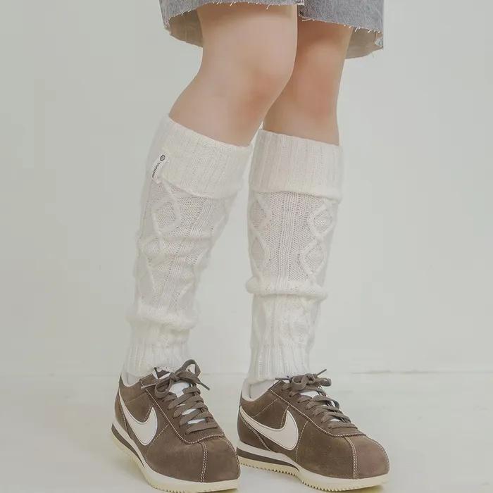 Drawing Knit Leg Warmer 3colors