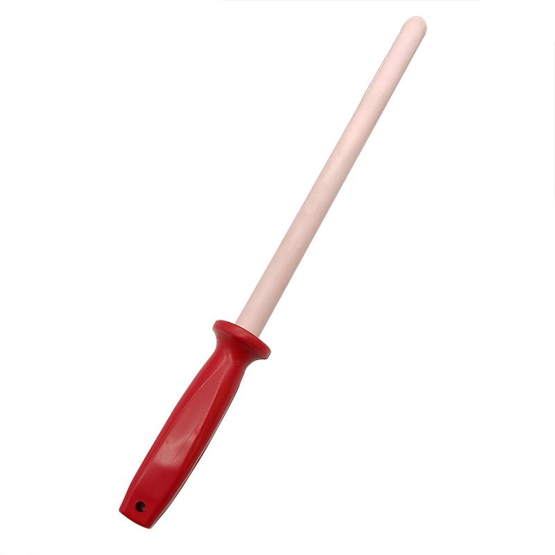 10'' Inch Professional Chef Honing Steel for Kitchen Knife Ceramic Material Knife Sharpener Rod Sharpening Stick Musat