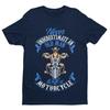 Never Underestimate An Old Guy On a Motorcycle Biker T Shirt Dad Funny Gift Idea