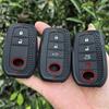 Silicone Car Key Case Cover For Toyota Land Cruiser 200 300 Prado Crown Tlk 200 Yaris Cross Hilux Innova Fortuner Camry 55 Key