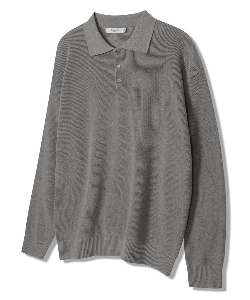 POLYGRAM Long Sleeve Collared Knit - 4 Colors (Type A)
