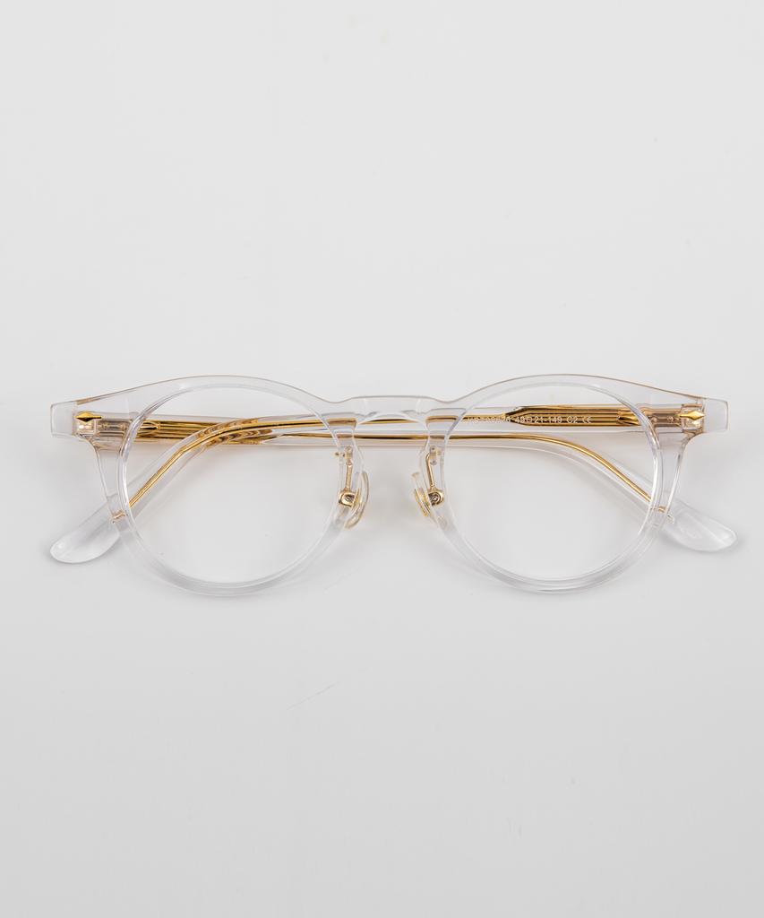 Eseubika Bruce-C02 Transparent Horn-Rimmed Glasses