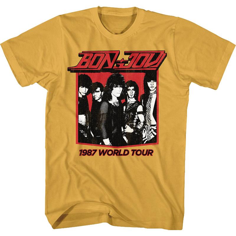 ZX Metal Bon Jovi Rock Band Casual TShirt Mens and Womens Luxury Band Brand Top 2026 New