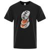 Sliced Planet Fruit Brand T-Shirts Men Women Fashion Breathable Clothing Summer Cotton Tshirt Hip Hop Loose Oversized T-Shirt