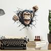 Broken Wall Simulation Gorilla Bedroom Study Living Room Background Layout Wall Stickers
