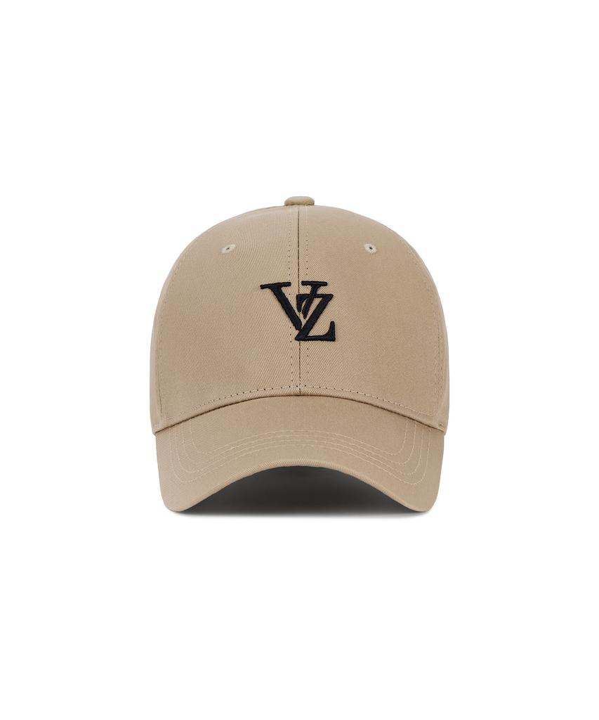 Bajal [Unisex] 3D Monogram Logó Túlméretezett Baseball sapka Bézs