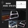 Car Styling Front Left and Right Air Conditioner Air Outlet Decorative Frame for BMW X5X6 E70E71 Stainless Steel